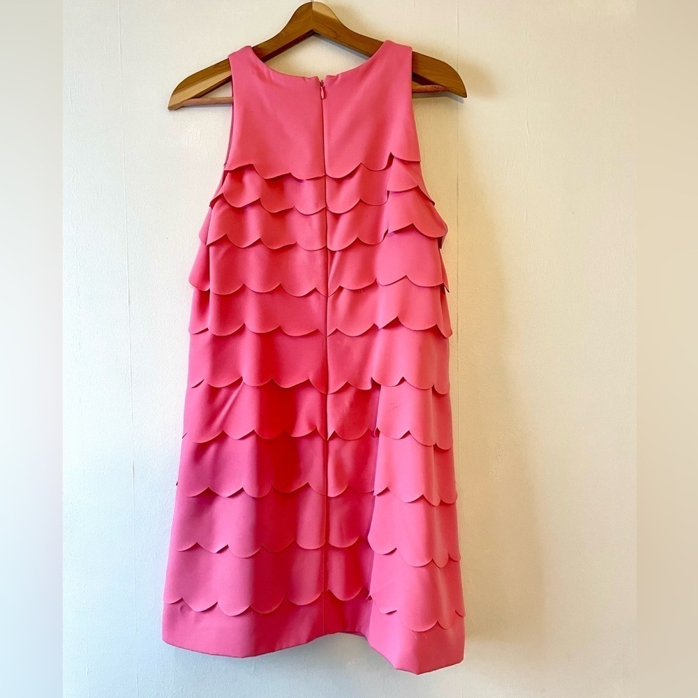 WHBM Scallop Dress-Pink-Size 10 - Picture 4 of 8